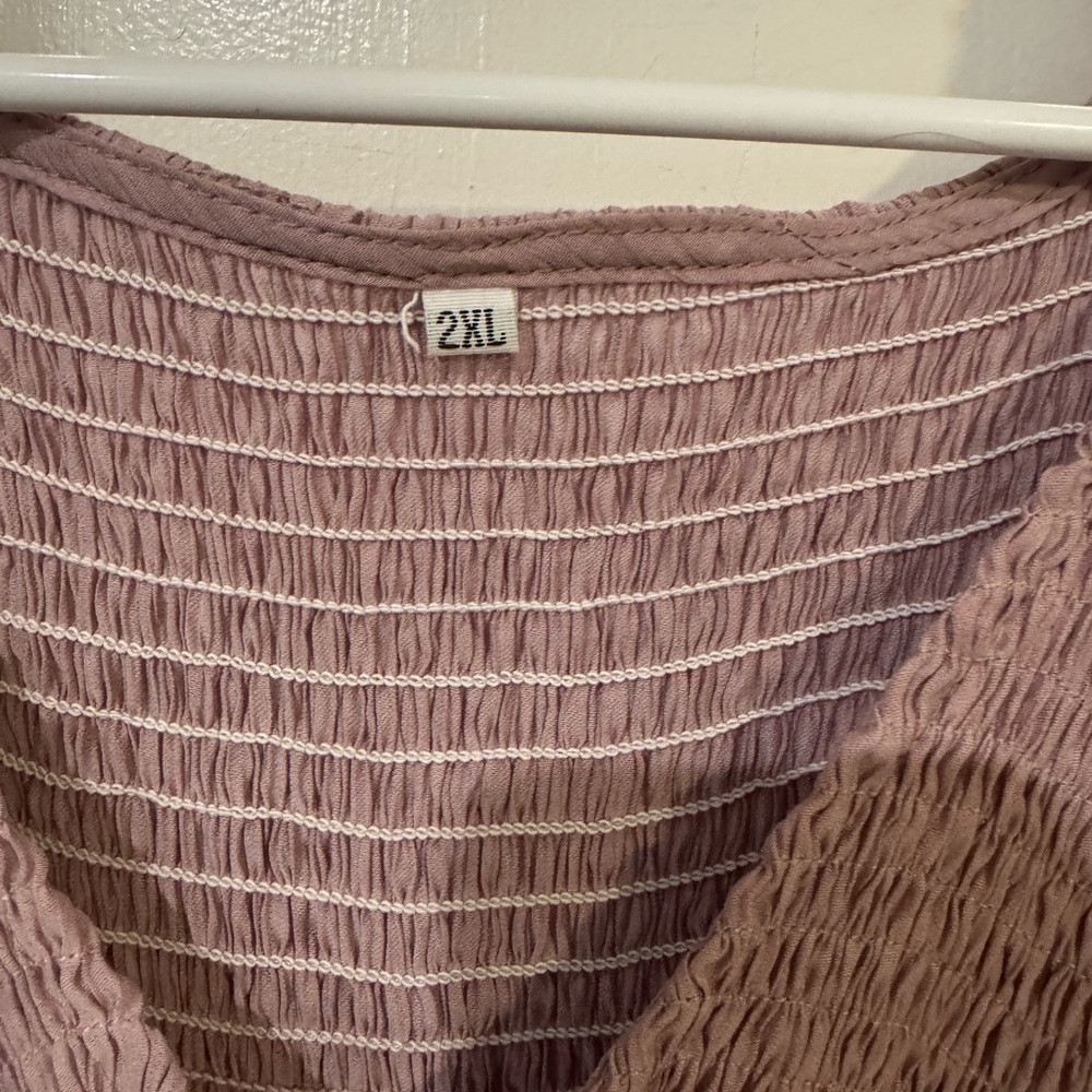 Chic Mauve Midi Dress. Size 2XL. - Picture 3 of 3